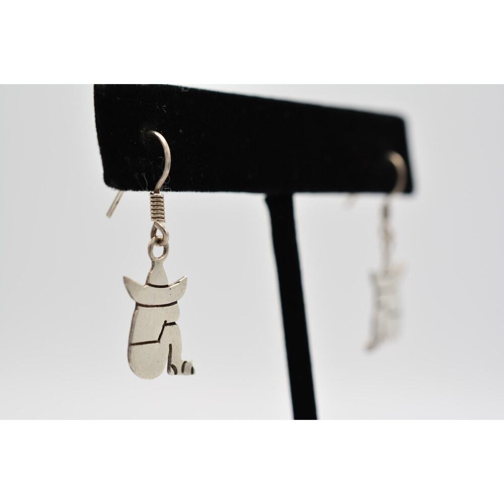 Taxco 925 Mexico Earrings Dangle Ombre Sombrero Tribal Dangle Signed BinAK - Picture 4 of 12